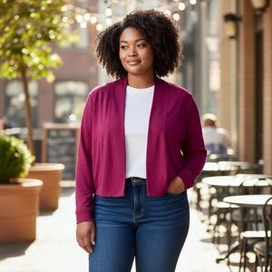 Elegant Fuchsia Cardigan for Women